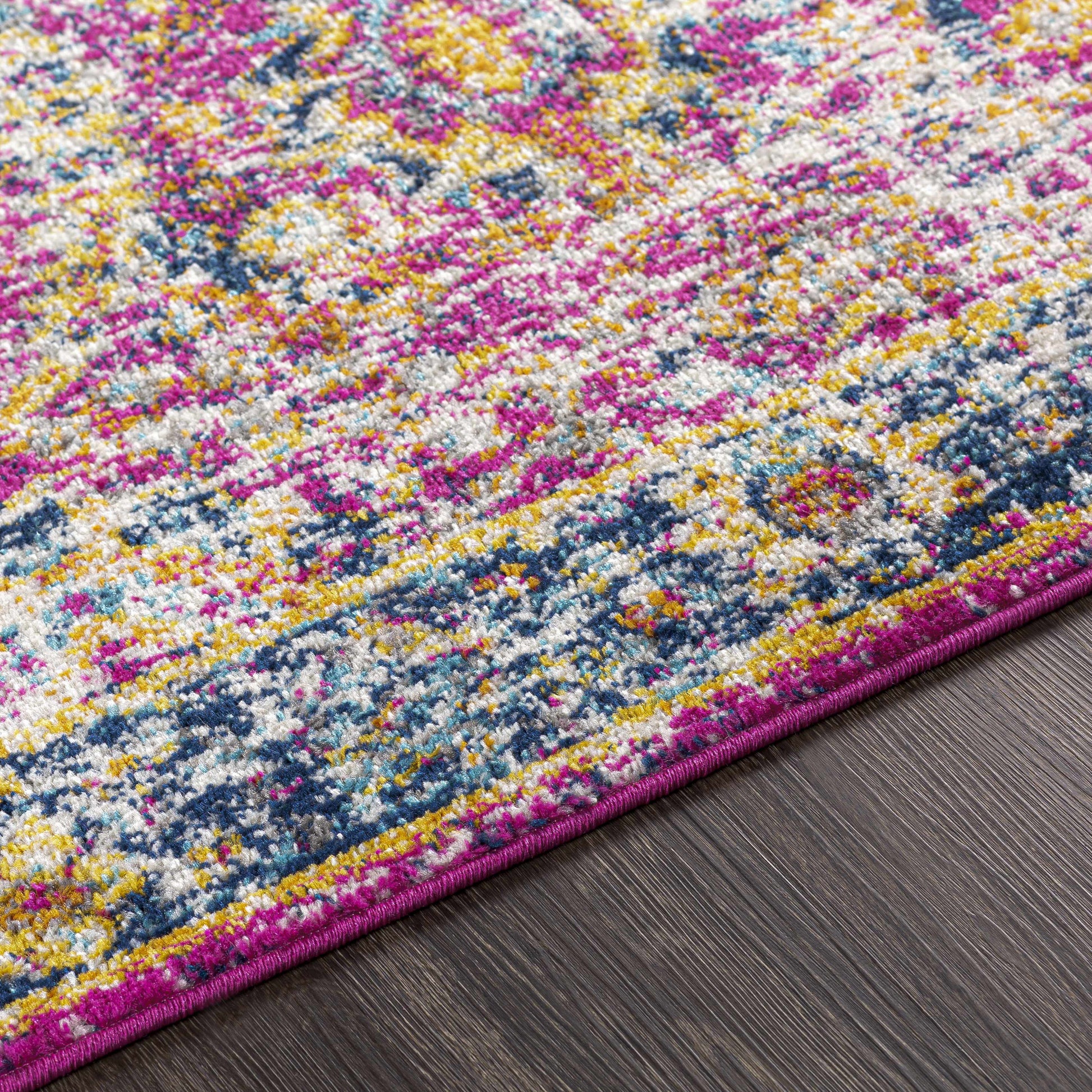 Vick Colorful Burgundy Rug