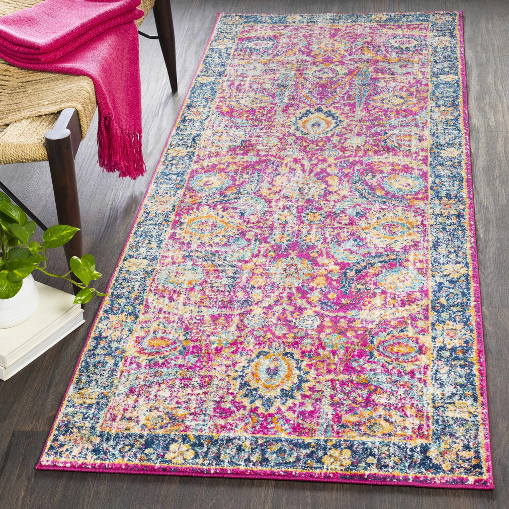 Vick Colorful Burgundy Rug
