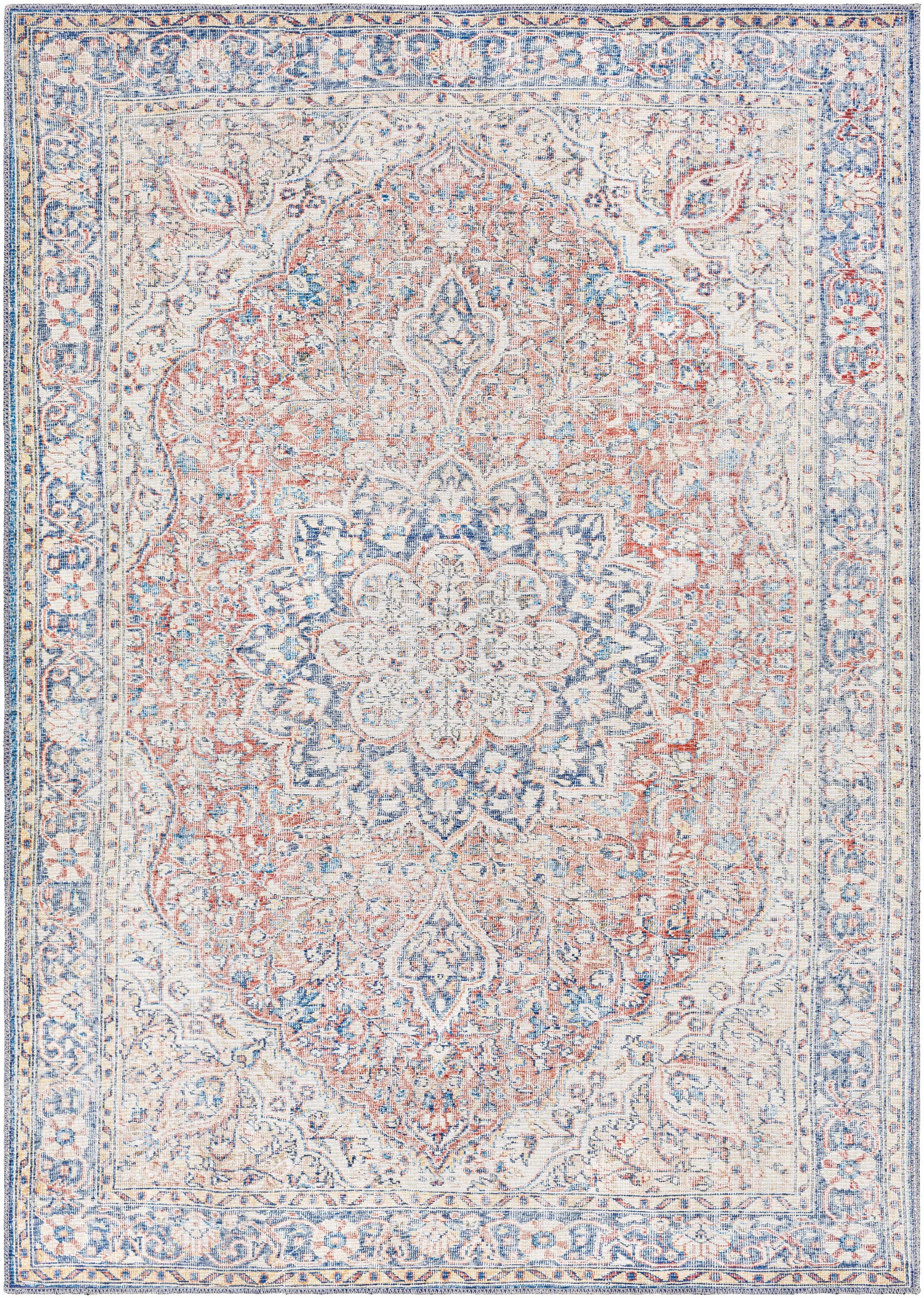 Wacousta Red&Blue Washable Rug - Promo