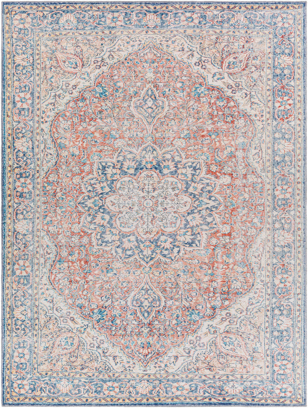 Wacousta Red&Blue Washable Rug - Promo