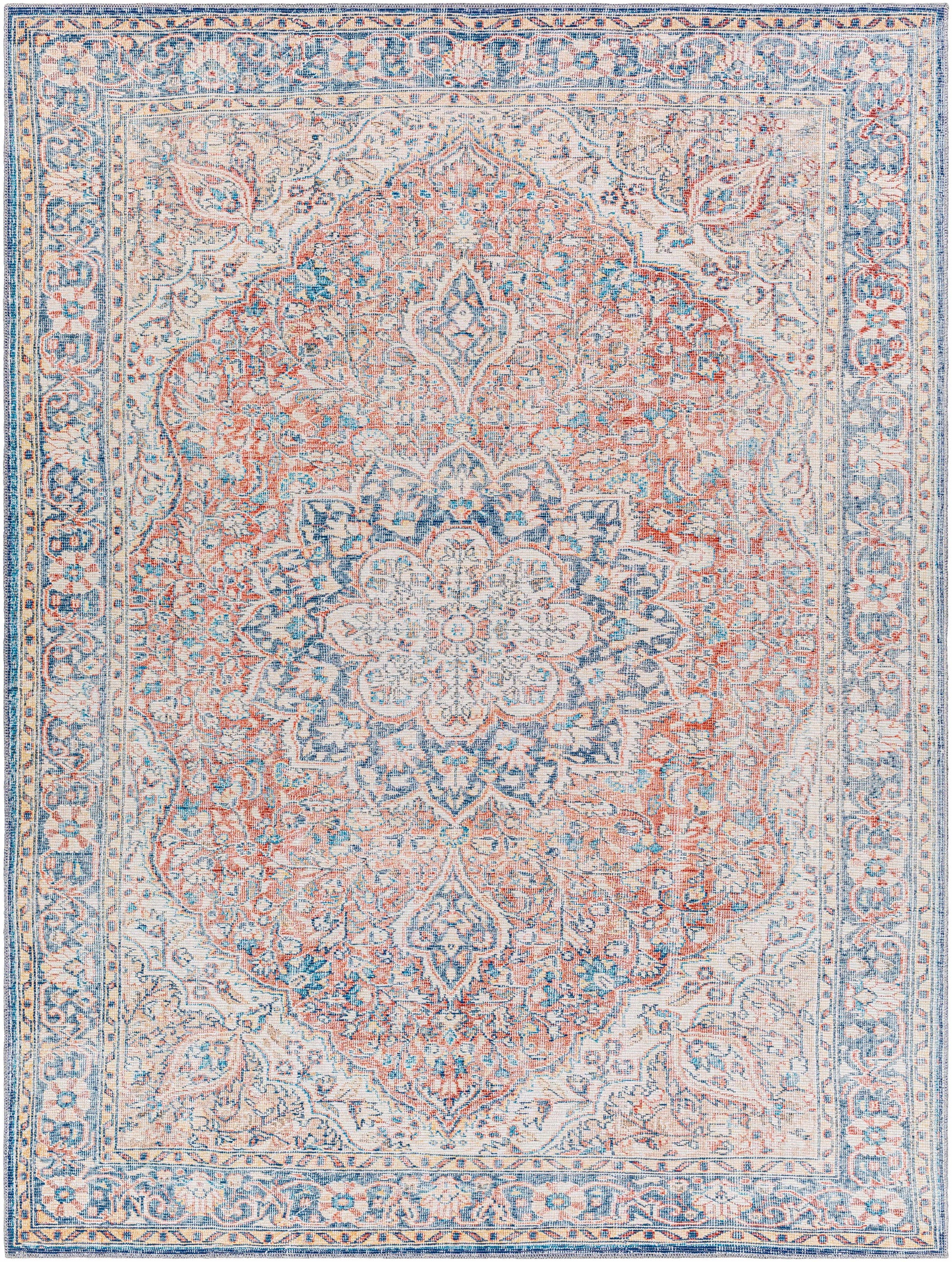 Wacousta Red&Blue Washable Rug - Promo