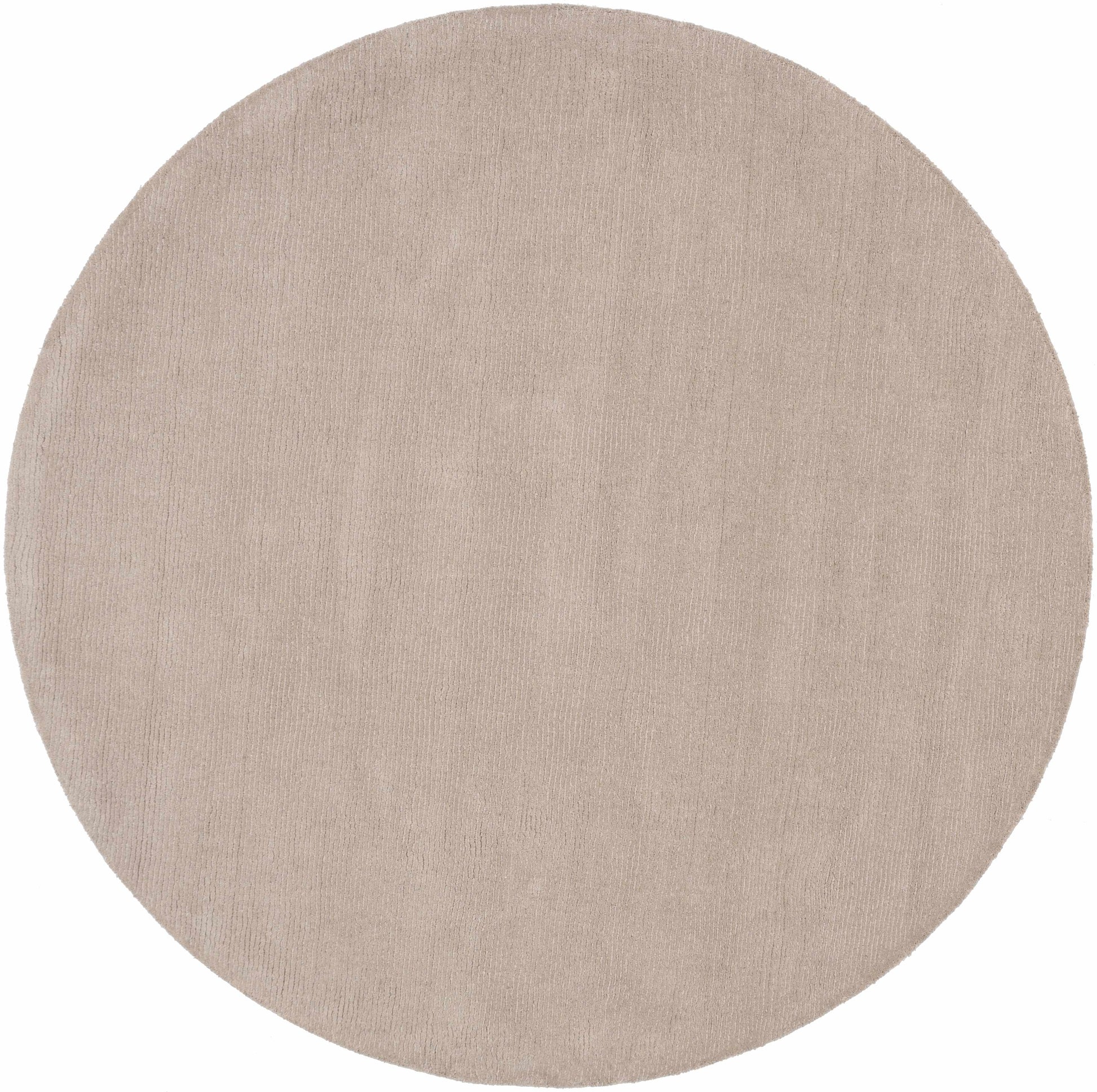 Brockton Solid Tan Hand Loomed Wool Area Rug