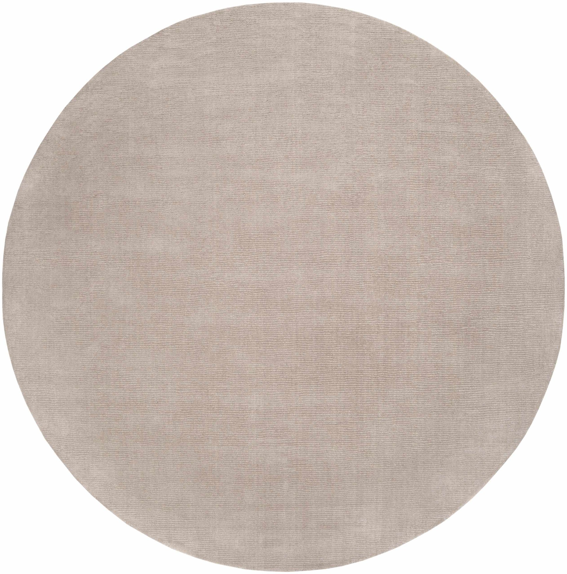 Brockton Solid Tan Hand Loomed Wool Area Rug