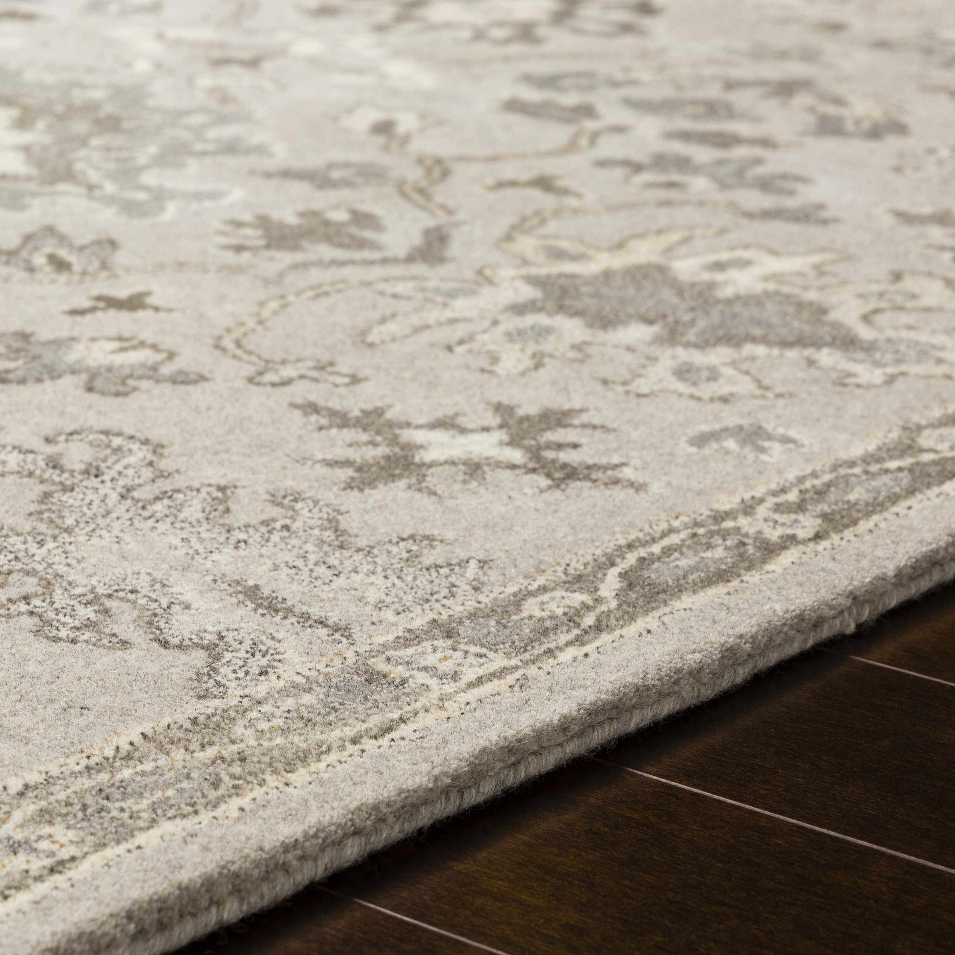 Willimantic Beige Thick Wool Rug