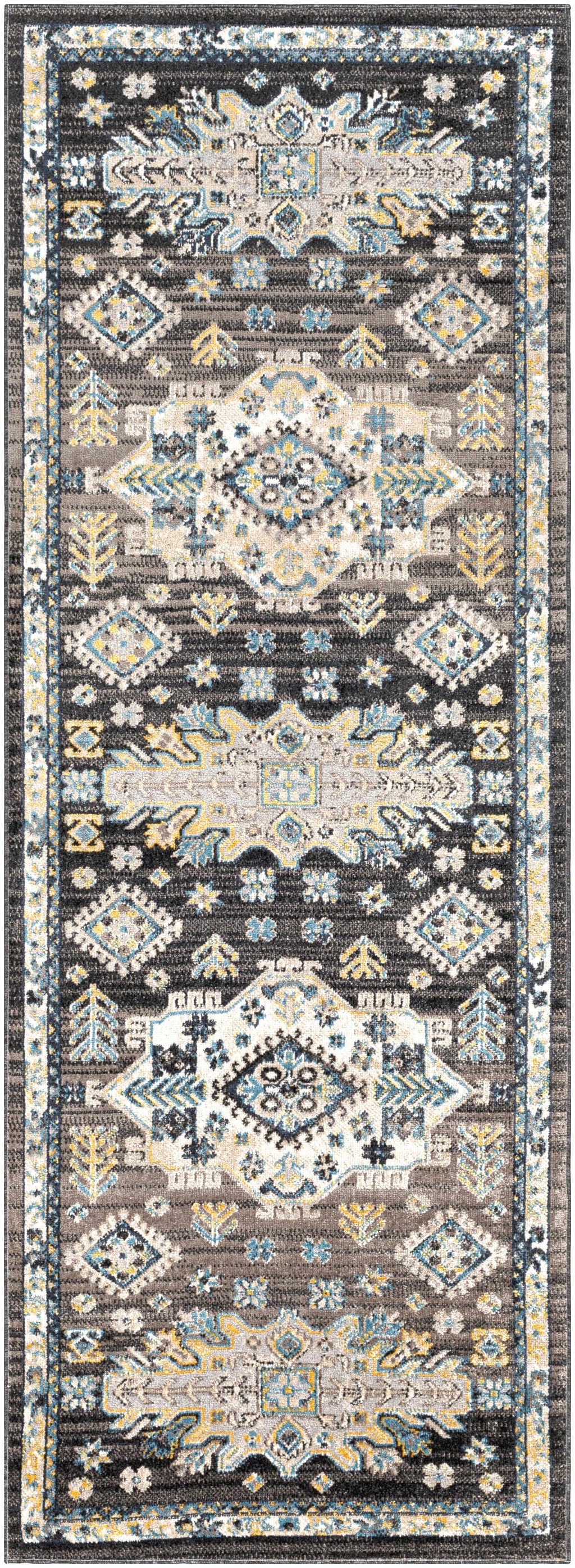 Cabacungan Black & Blue Washable Rug - Clearance