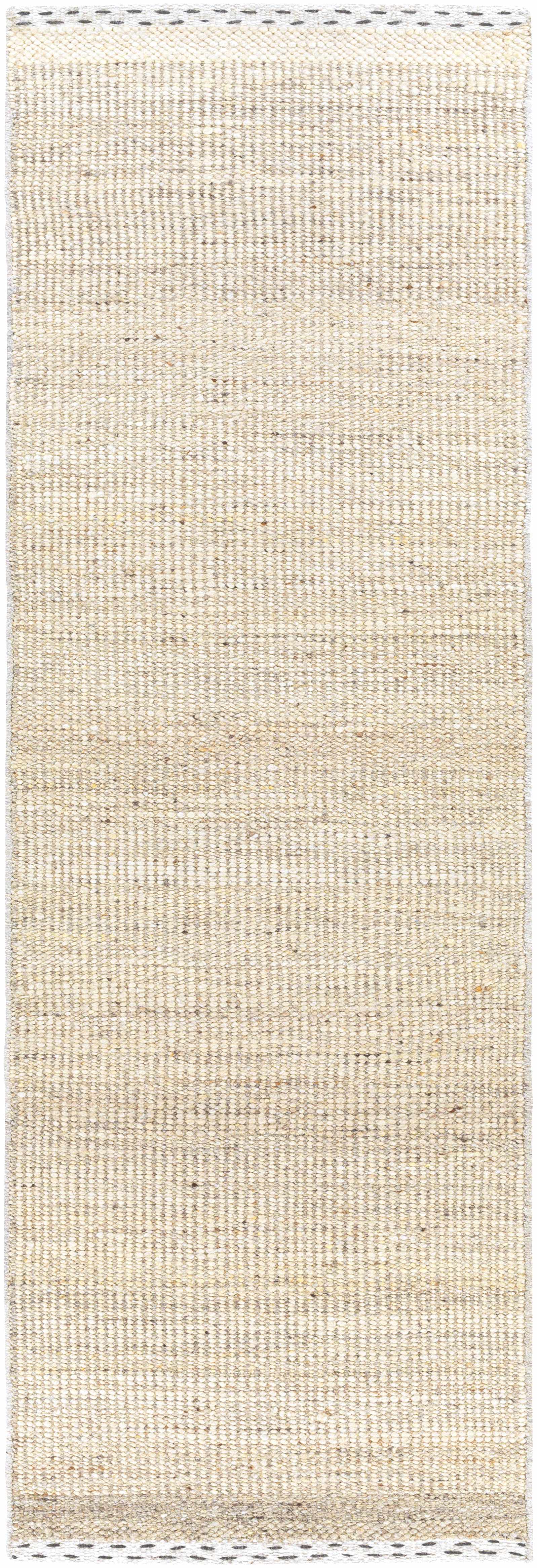 Yaniklar Beige Flat Woven Wool Rug