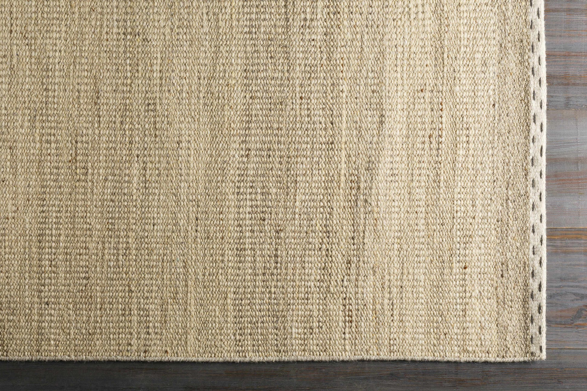 Yaniklar Beige Flat Woven Wool Rug