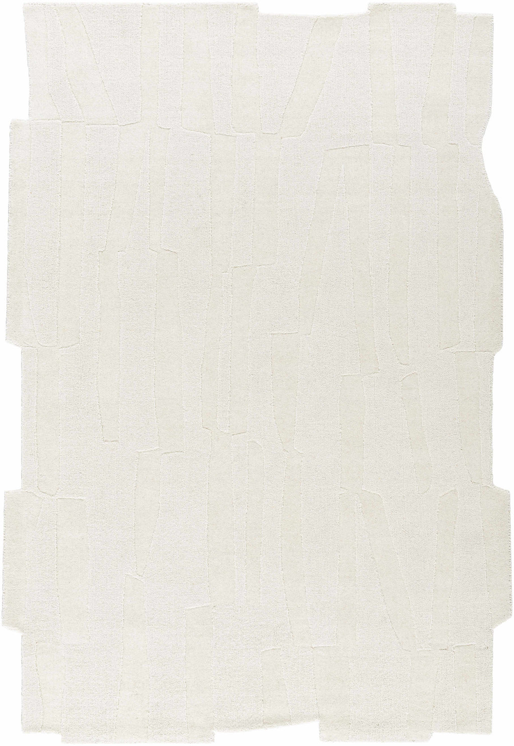 Yonah White Abstract Area Rug