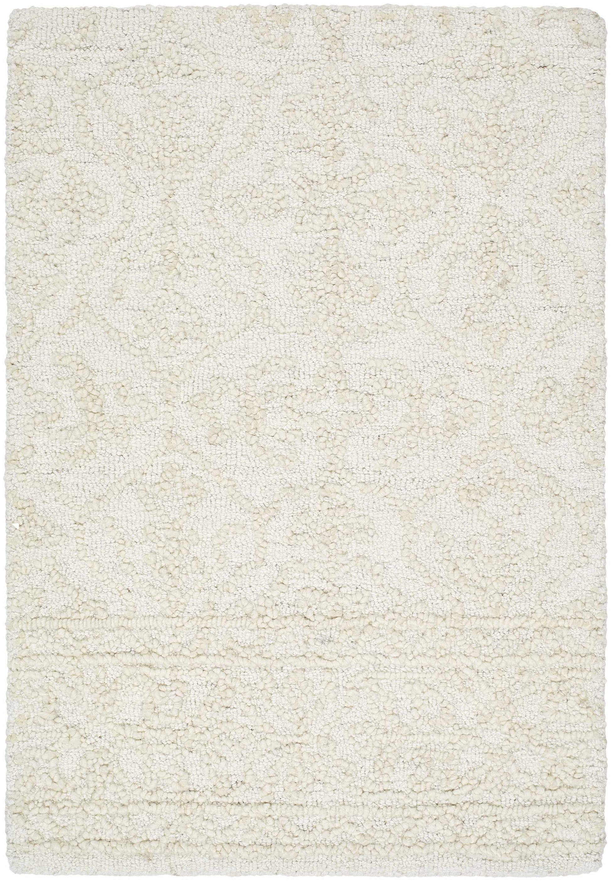 Yadid Cream Wool Area Rug