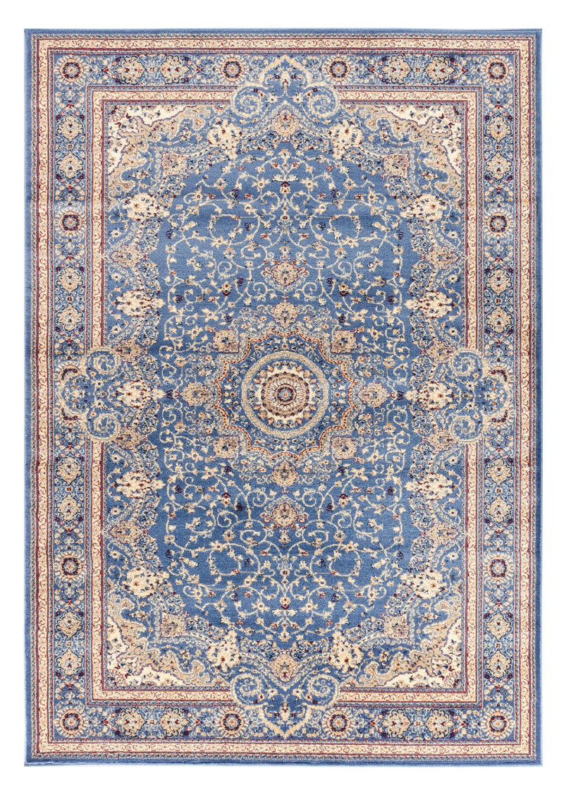 Maryam Blue Medallion Oriental Area Rugs