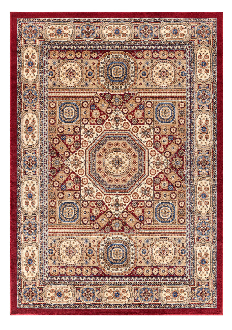 Farah Burgundy Medallion Oriental Area Rugs