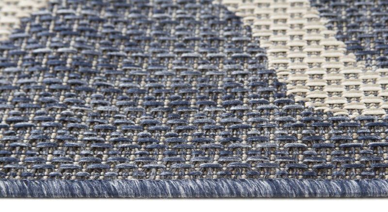 05 Blue Moroccan Trellis Indoor-Outdoor Area Rug