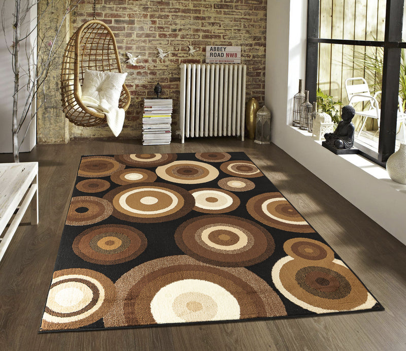 Claire Beige Abstract Contemporary Area Rugs