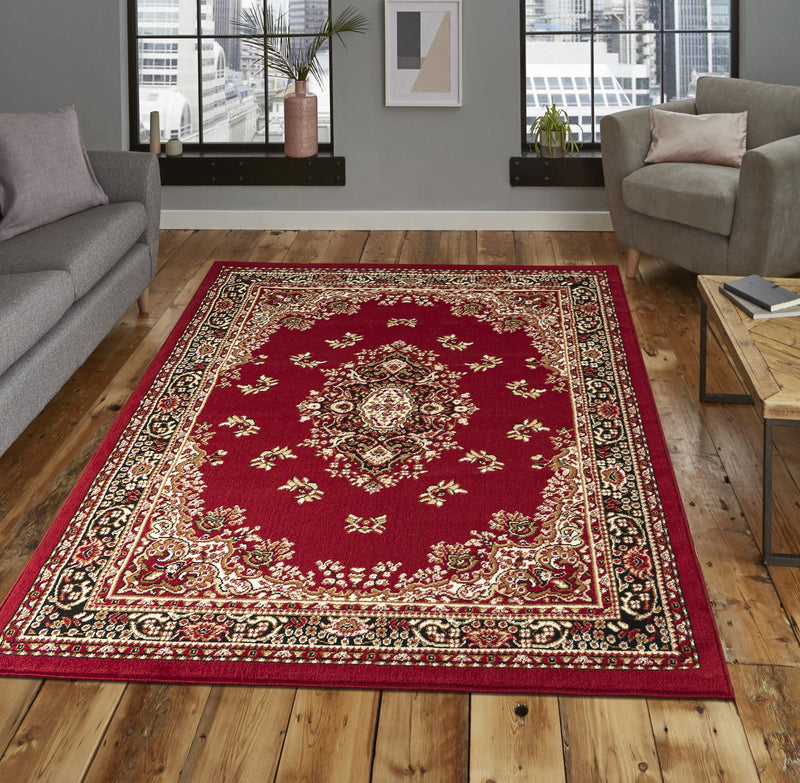 Roya Red Oriental Medallion Area Rugs