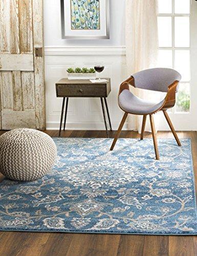 4621 Blue Persian Distressed Oriental Area Rugs