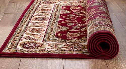 Mahsa Burgundy Persian Floral Area Rugs