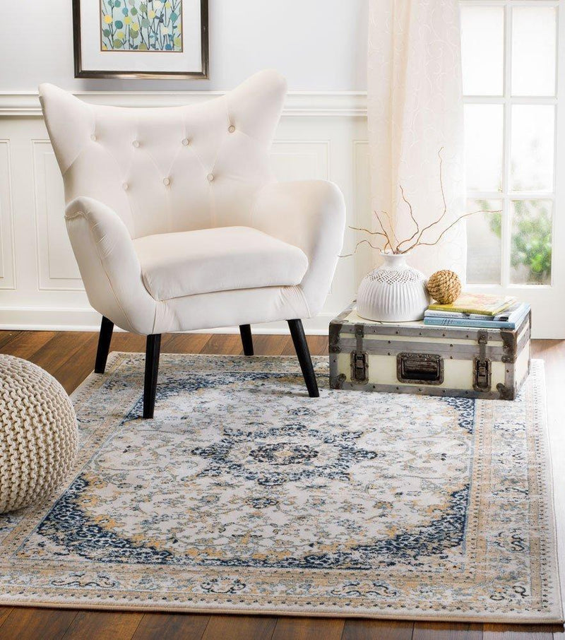 4622 Ivory Persian Distressed Oriental Area Rugs