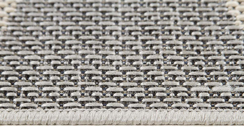 04 Gray Moroccan Trellis Indoor-Outdoor Area Rug