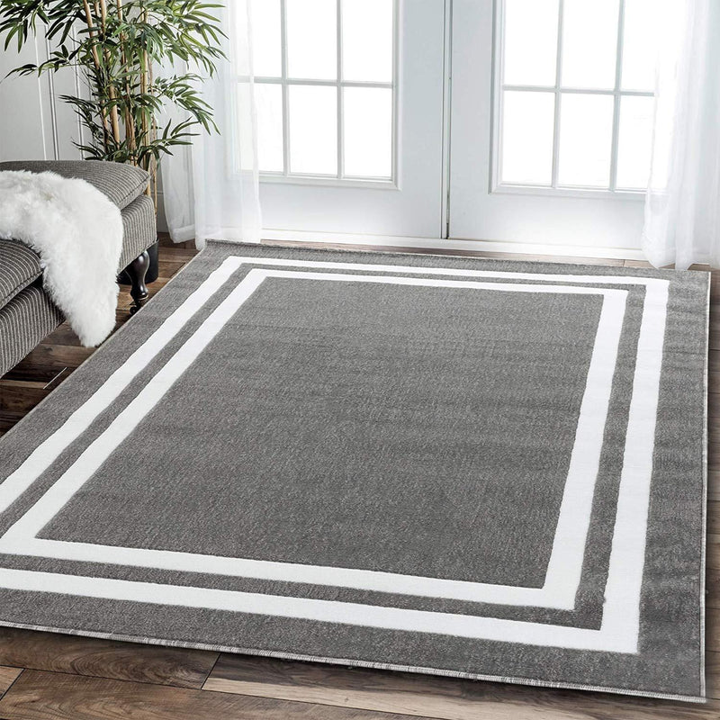 Isabella Gray Contemporary Area Rugs