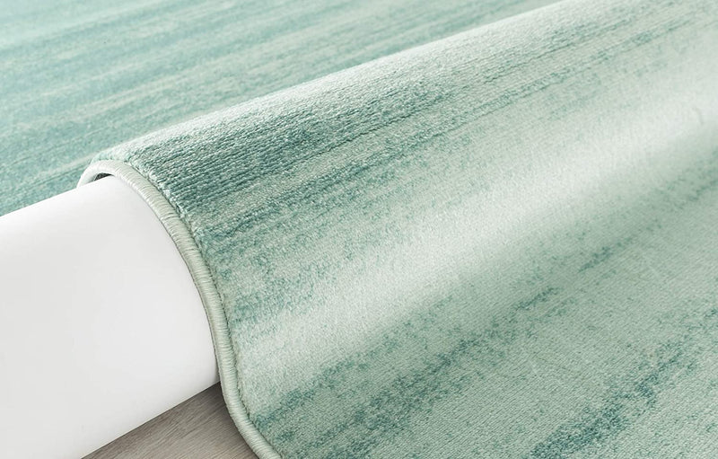 April Turquoise Ombre Contemporary Area Rugs