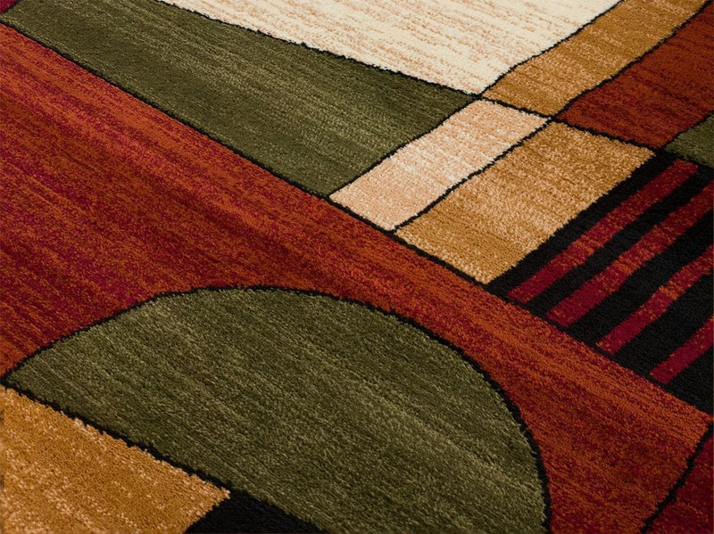 Onyx Multi Color Geometric Contemporary Area Rugs