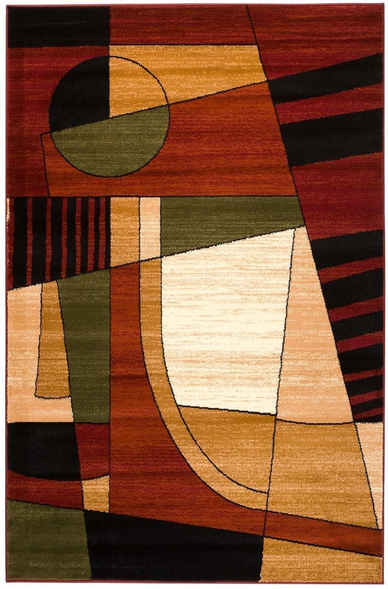 Onyx Multi Color Geometric Contemporary Area Rugs