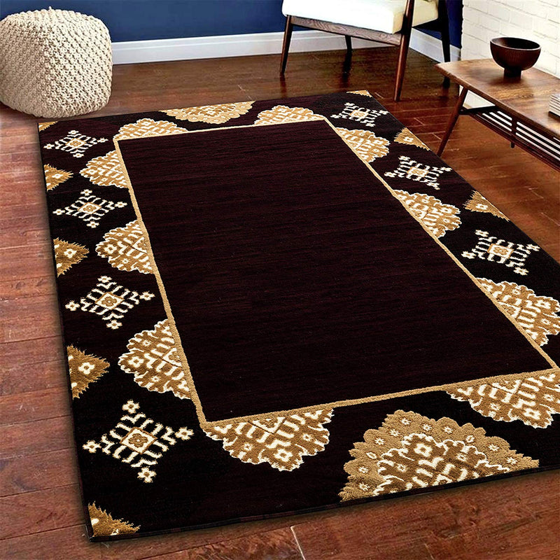 Eleanor Burgundy Abstract Contemporary Area Rugs