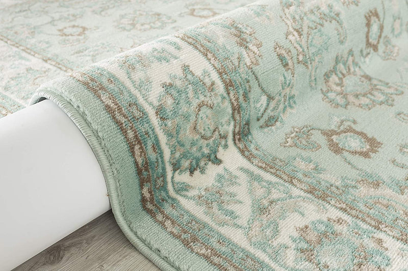 Mahsa Turquoise Persian Oriental Area Rugs