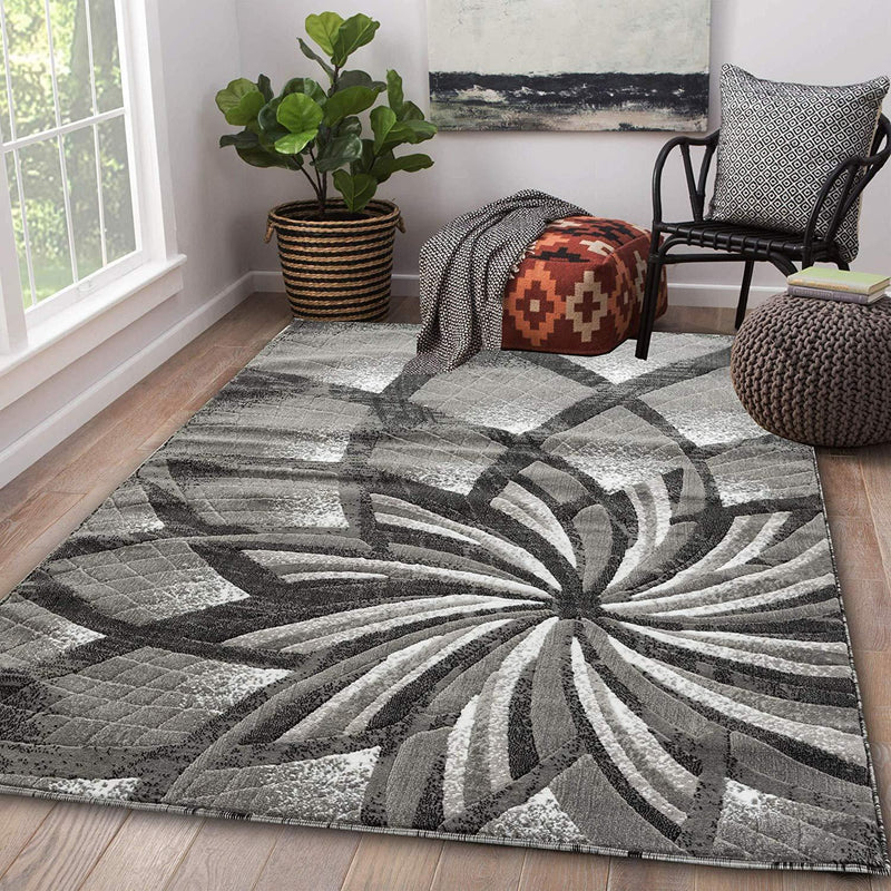 Charlotte Gray Abstract Contemporary Area Rugs