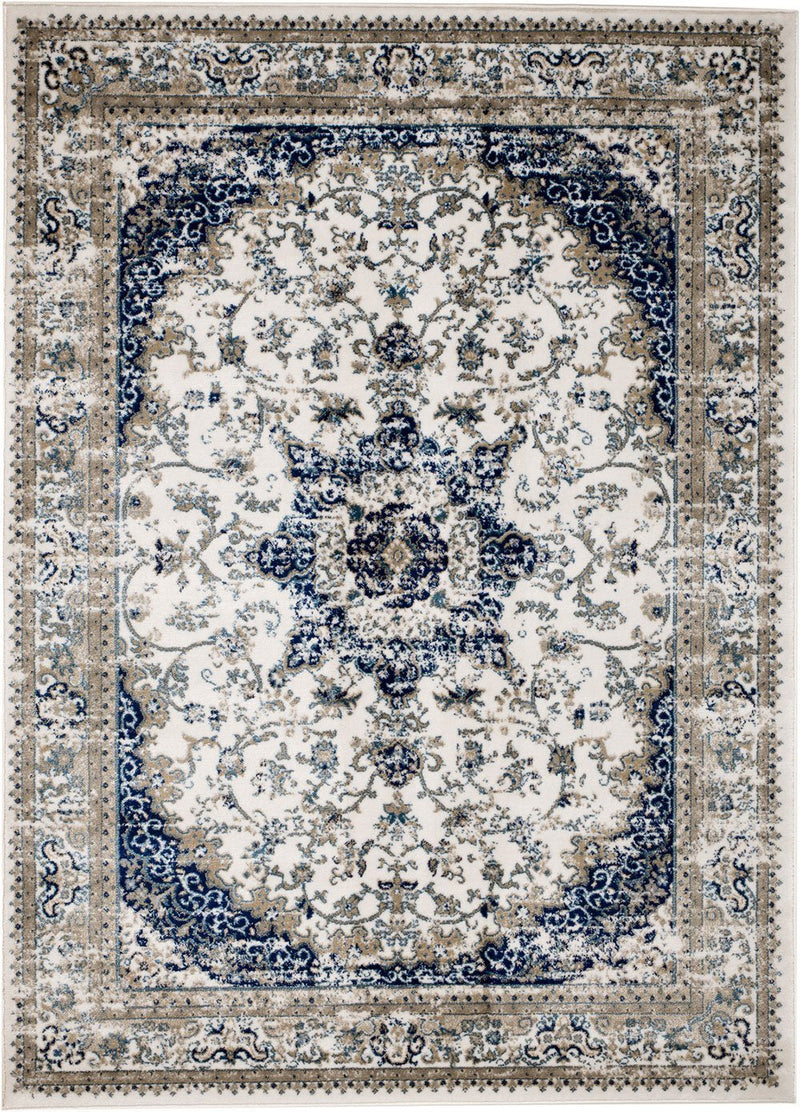 4622 Ivory Persian Distressed Oriental Area Rugs