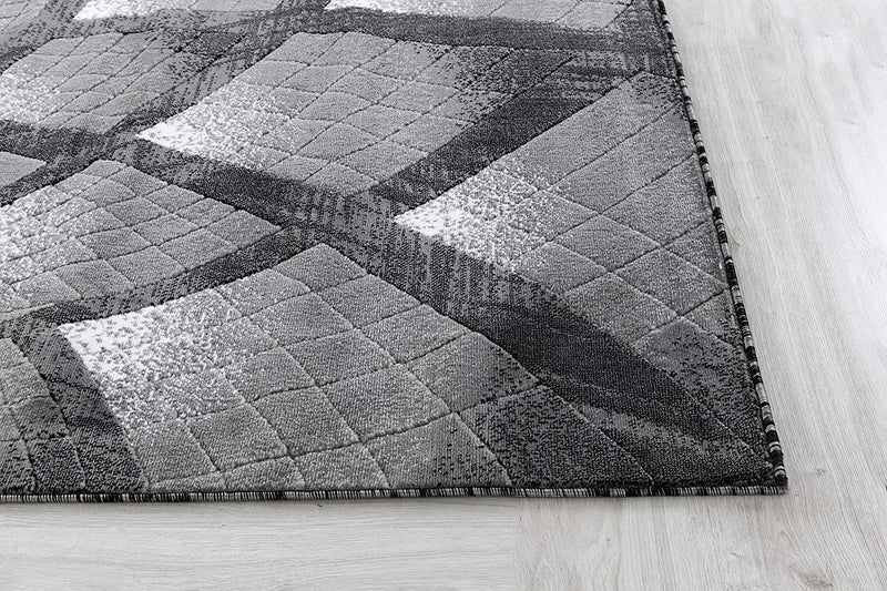 Charlotte Gray Abstract Contemporary Area Rugs