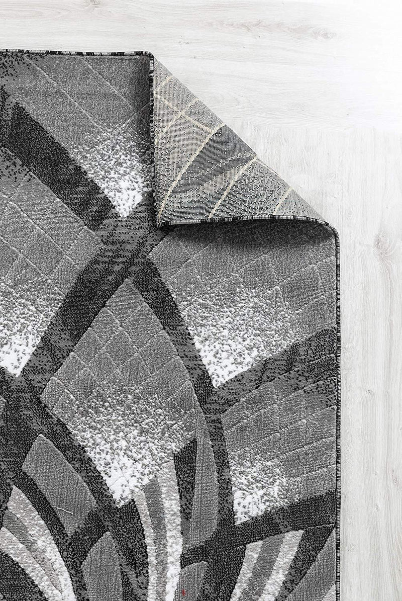 Charlotte Gray Abstract Contemporary Area Rugs