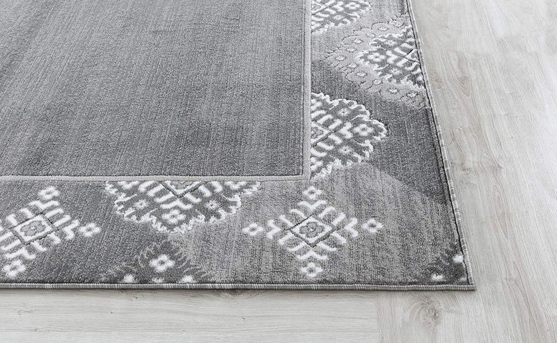 Eleanor Gray Abstract Contemporary Area Rugs