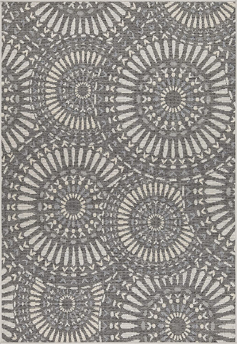 03 Gray Abstract Indoor-Outdoor Area Rug