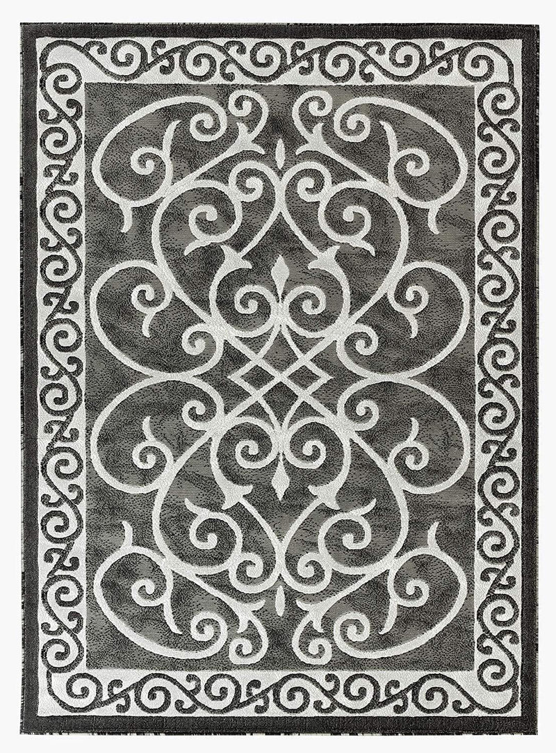 Victoria Gray Traditional Area Rugs