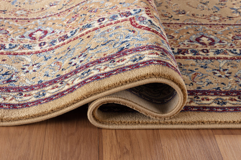 Parisa Beige Victorian Oriental Area Rugs