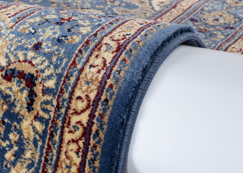 Maryam Blue Medallion Oriental Area Rugs