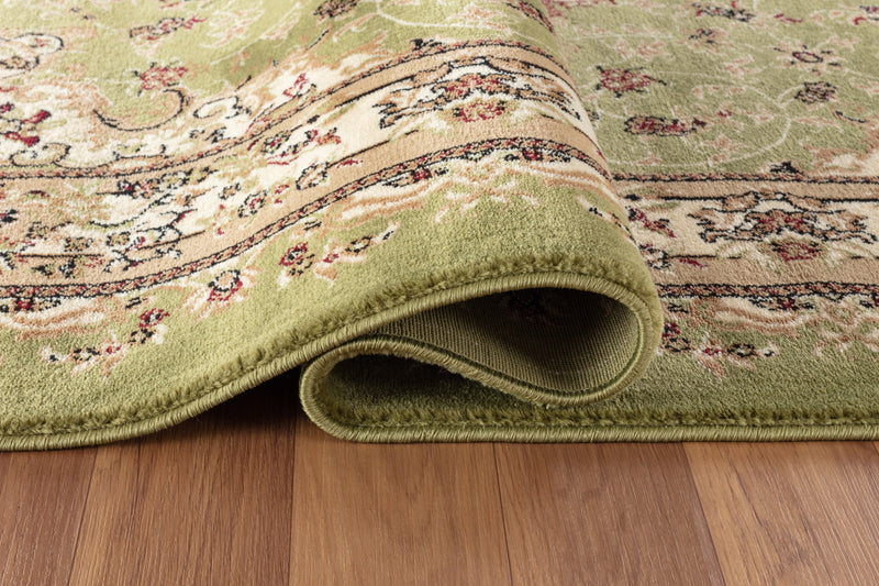 Yasmin Green Victorian Oriental Area Rugs