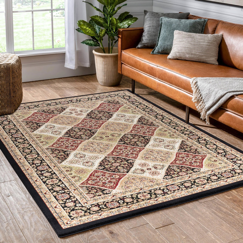 Shabnam Black Levant Design Oriental Area Rugs