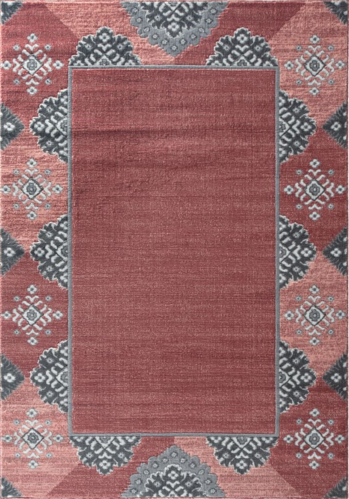 Eleanor Pink Abstract Contemporary Area Rugs