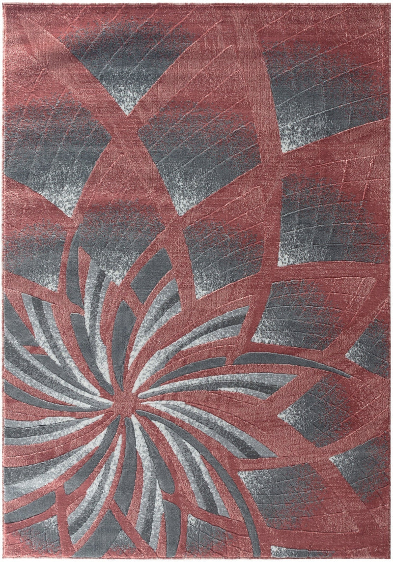 Charlotte Pink Abstract Contemporary Area Rugs